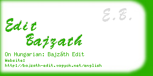 edit bajzath business card